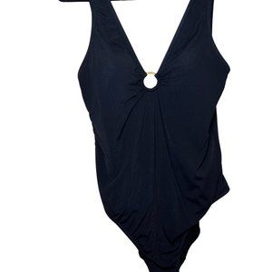 Barely‎ Worn Jones New York Black Classy One-Piece Bathing Suit